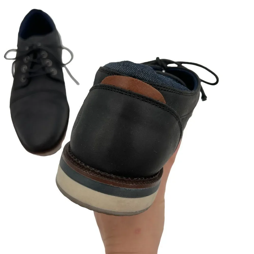 B52s by bull boxer black pu leather Oxford shoe size 10